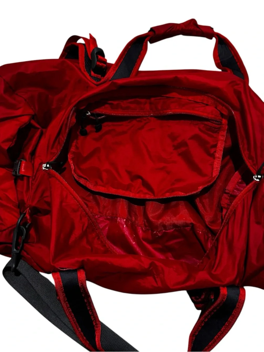 THE NORTH FACE Lightweight Red and Black Duffel bag 100% Nylon